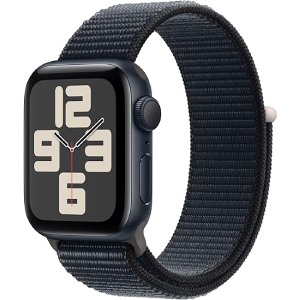 Apple Watch SE (2nd Gen) [GPS 40mm] Smartwatch with Midnight Aluminum Case with Midnight Sport Loop